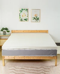 Payton 1" Copper-Infused Memory Foam Mattress Topper, Queen
