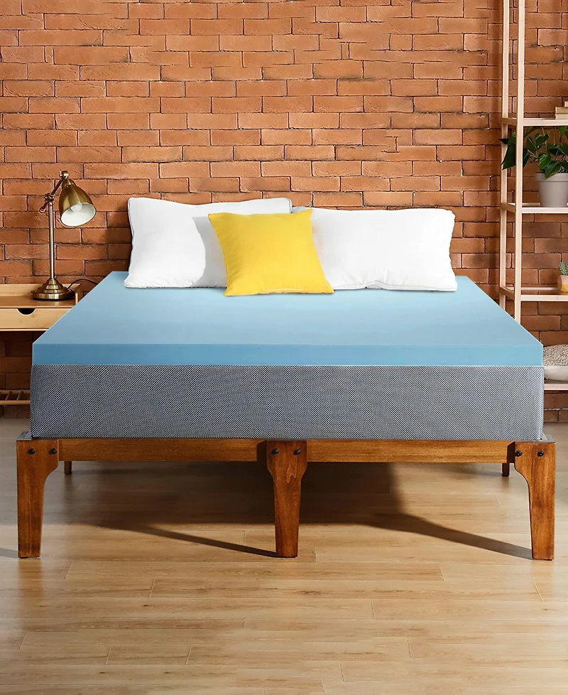 Payton 1" Gel Memory Foam Mattress Topper, Queen
