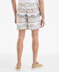 Sun + Stone Men's Ace Printed Drawstring 6" Shorts, Exclusively at Macy's