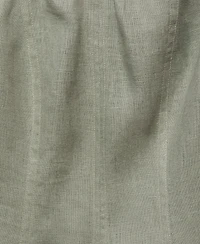 Mango Women's Puffed-Sleeve Linen Dress