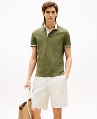 Tommy Hilfiger Men's Regular-Fit Contrast-Collar Polo Shirt