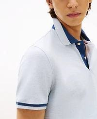 Tommy Hilfiger Men's Regular-Fit Contrast-Collar Polo Shirt