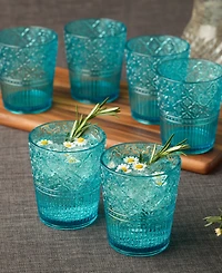 Certified International Victoria Acrylic Double Old Fashioned Glasses