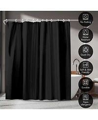 Americanflat 71x74 Solid Shower Curtain - Water Resistant