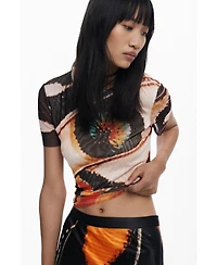 Desigual Women's T-shirt designed by Mr. Christian Lacroix