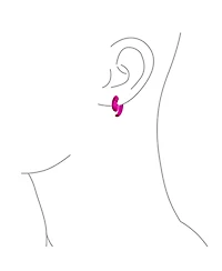 Bling Jewelry Round Swirl Spiral Tribal Fake Faux Ear Plug Taper Earrings Acrylic Resin Steel