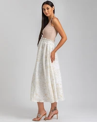 Pietro Brunelli Maternity Floral Print Hidden Pocket Midi Olivia Skirt
