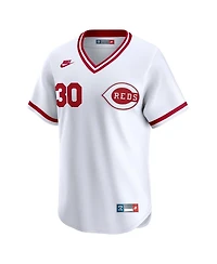 Nike Men's Ken Griffey White Cincinnati Reds Throwback Cooperstown Collection Limited Jersey