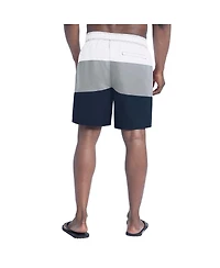 G-iii Sports by Carl Banks Men's White/Gray Dallas Cowboys Sunrise Volley Swim Shorts