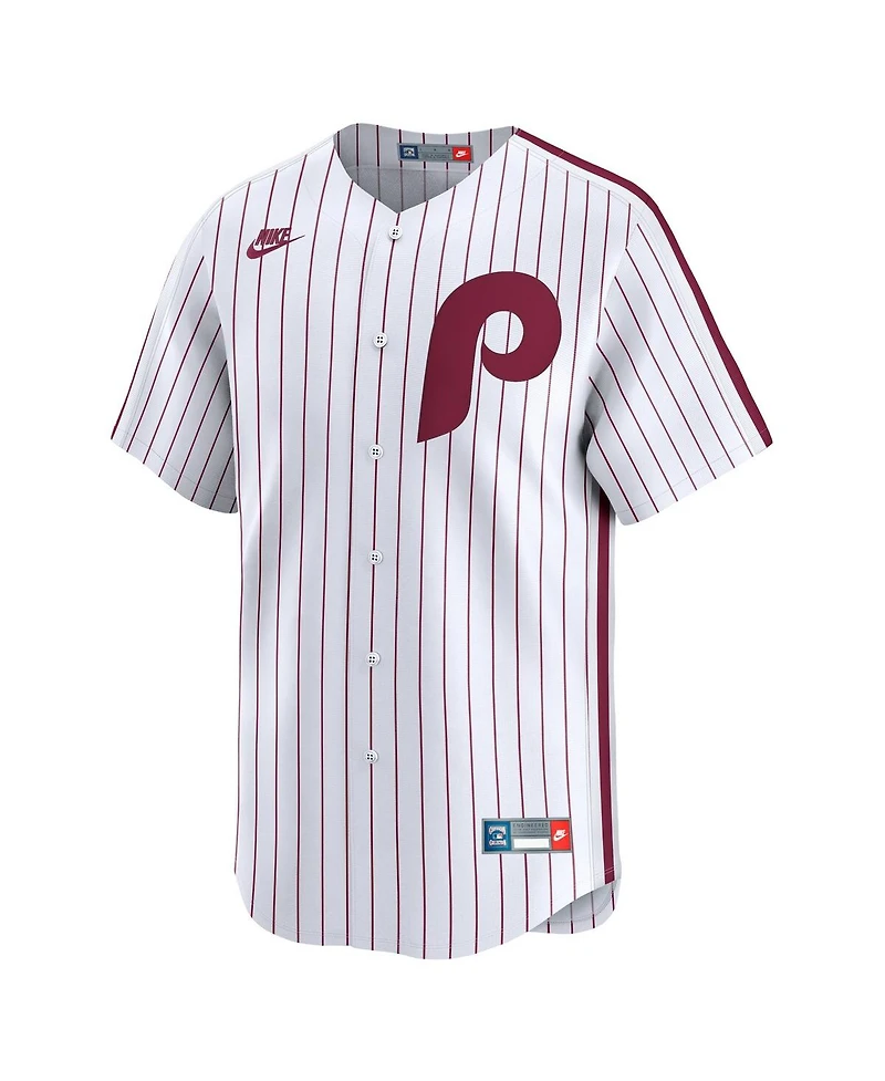 Nike Men's White Philadelphia Phillies Throwback Cooperstown Collection Limited Jersey