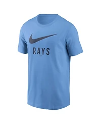 Nike Men's Light Blue Tampa Bay Rays Swoosh T-Shirt