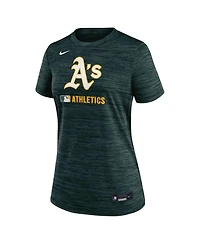 Nike Women's Green Athletics Authentic Collection Velocity Performance T-Shirt
