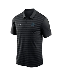 Nike Men's Black Miami Marlins Authentic Collection Victory Performance Polo Shirt