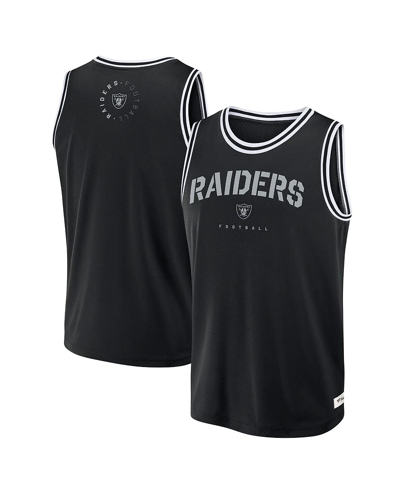Fanatics Men's Black Las Vegas Raiders Elements Future Ground Jersey Tank Top