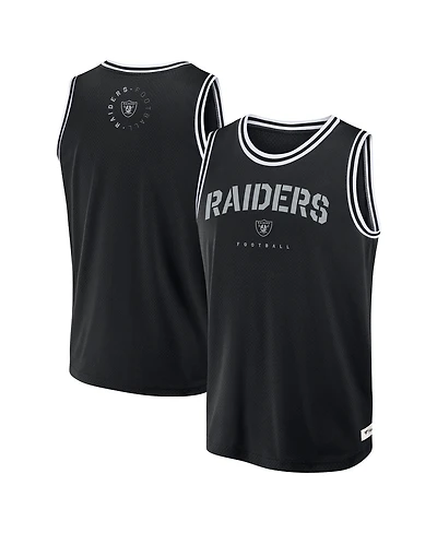 Fanatics Men's Black Las Vegas Raiders Elements Future Ground Jersey Tank Top