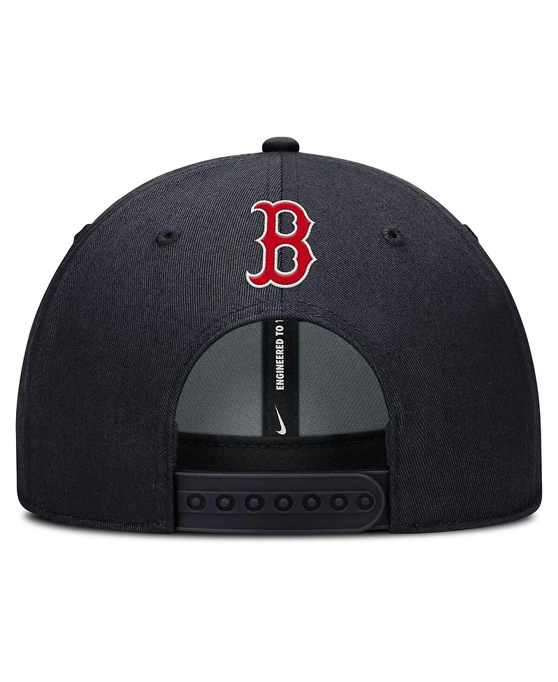 Nike Men's Navy Boston Red Sox Rise Gaberdine Adjustable Hat