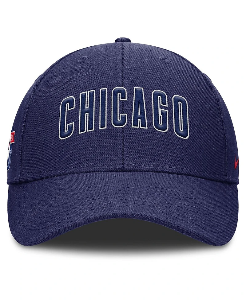 Nike Men's Navy Chicago Cubs Rise Gaberdine Adjustable Hat