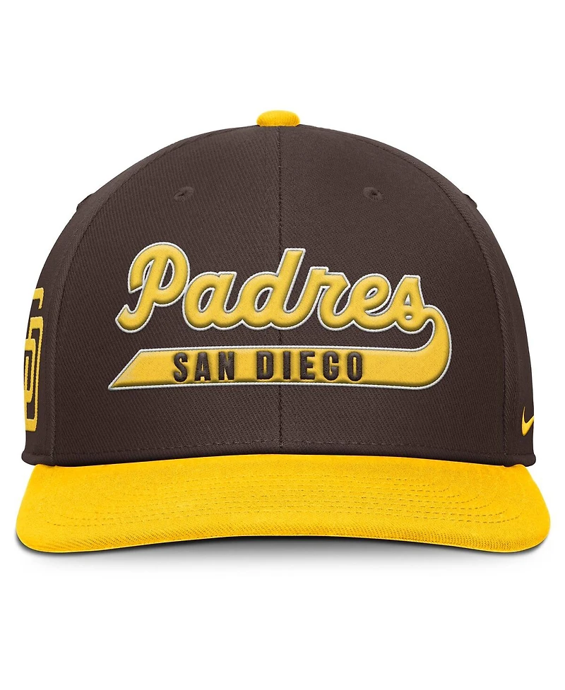 Nike Men's Brown/Gold San Diego Padres Pro Performance Snapback Hat