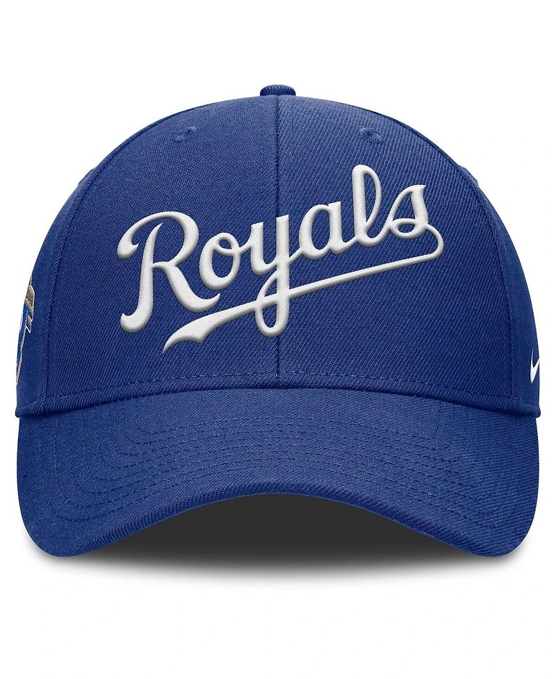 Nike Men's Royal Kansas City Royals Rise Gaberdine Adjustable Hat