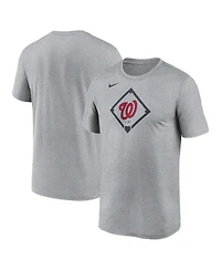 Nike Men's Heather Gray Washington Nationals Icon Legend Performance T-Shirt