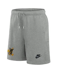 Nike Men's Heather Gray Iowa Hawkeyes Legacy Fleece Essential Shorts