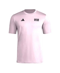 Adidas Men's Light Pink Inter Miami Cf Local Wrap T-Shirt