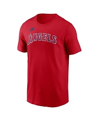 Nike Men's Vladimir Guerrero Red Los Angeles Angels Fuse Name Number T-Shirt