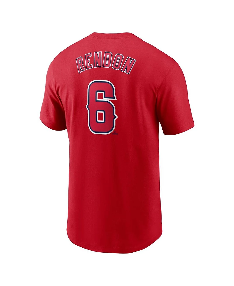 Nike Men's Anthony Rendon Red Los Angeles Angels Fuse Name Number T-Shirt