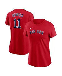 Nike Women's Red Boston Red Sox Fuse Name Number T-Shirt