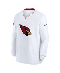 Nike Men's White Arizona Cardinals 2023/24 Sideline Repel V-Neck Long Sleeve Pullover Windshirt