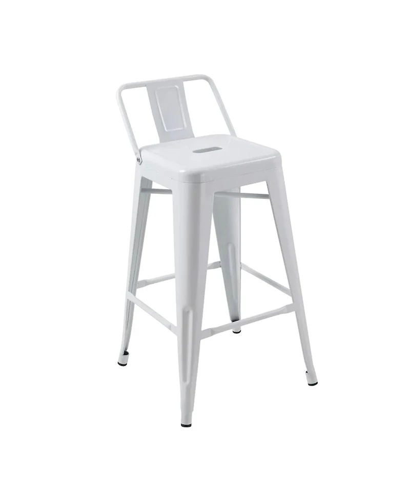 Counter Stool Chair with Footrest and Tapered Legs for Stylish and Comfortable Seating