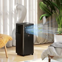 Homcom 8000 Btu Window Portable Air Conditioner with Timer On/Off,