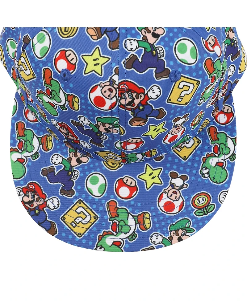 Super Mario Men's Bros Characters & Items All-Over Print