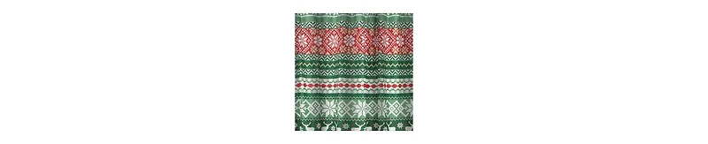 Winter Print Shower Curtain – Soft Microfiber with Festive Design