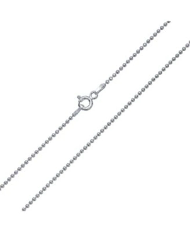Bling Jewelry 150 Gauge Strong .925 Sterling Silver Shot Bead Ball Chain Necklace 16 18 20 24 Inch Nickle-Free