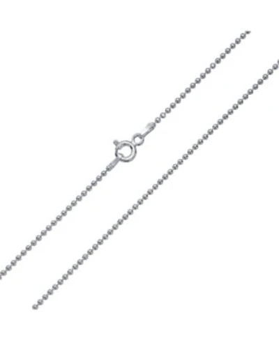 Bling Jewelry 150 Gauge Strong .925 Sterling Silver Shot Bead Ball Chain Necklace 16 18 20 24 Inch Nickle-Free