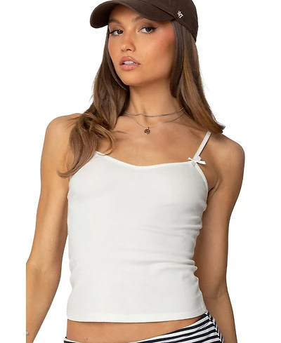 Edikted Women's Jay V Neck Tank Top