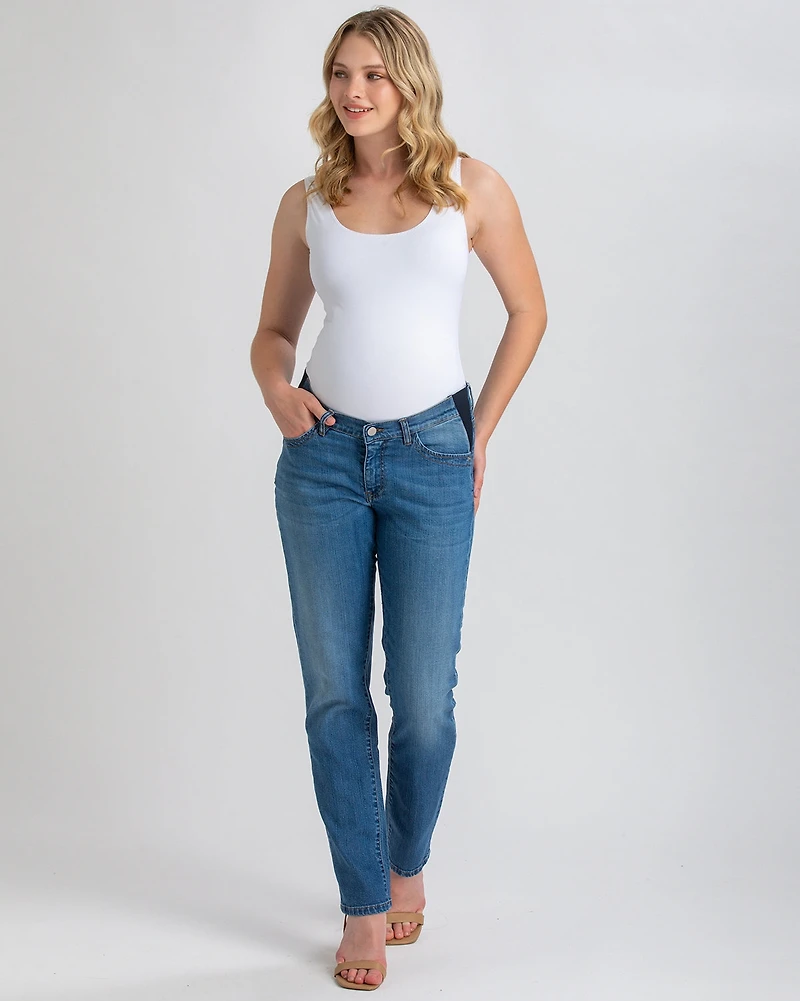 Pietro Brunelli Maternity Loose Fit & Elastic Waist Boyfriend Jeans
