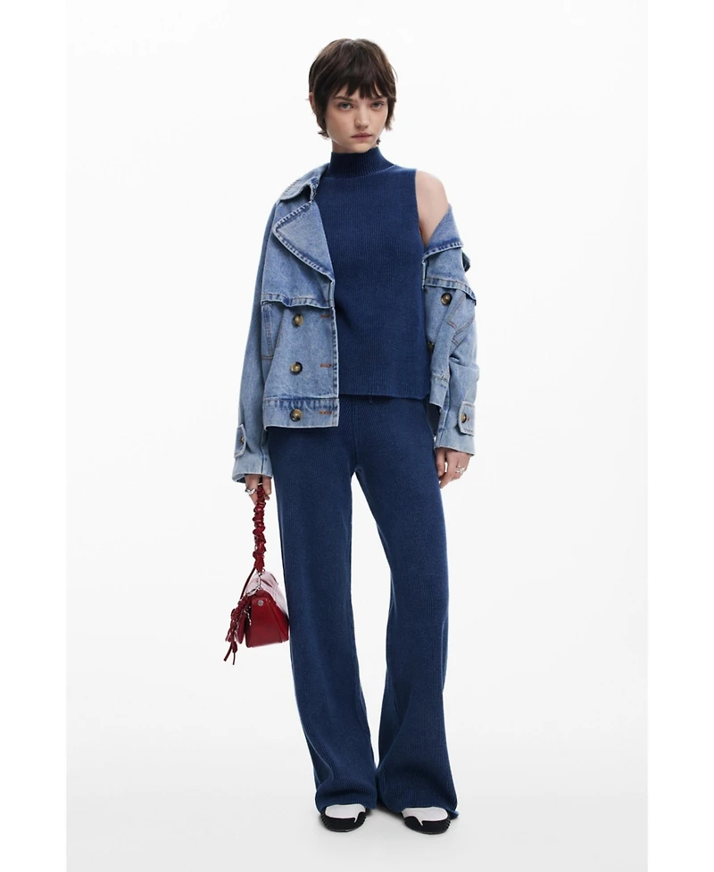 Desigual Women's Ribbed knit pants