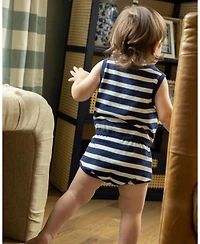 MeMoi Baby Boys Terry Striped Romper