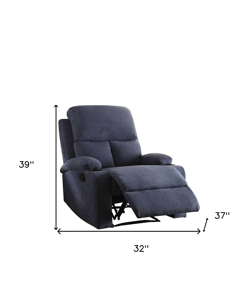 Modern Linen Upholstered Recliner for Home or Office Use