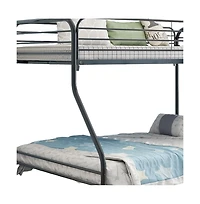 Industrial Heavy Duty Metal Bunk Bed for Small Spaces with Durable Steel Frame