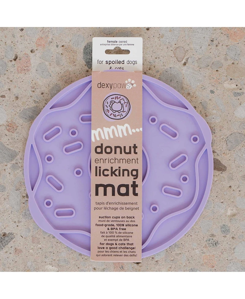 Enrichment Lick Mat: Lilac Donut Delight