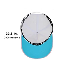 Super Mario Bros Princess Peach Rhinestone Crown Pink Trucker Hat-osfa