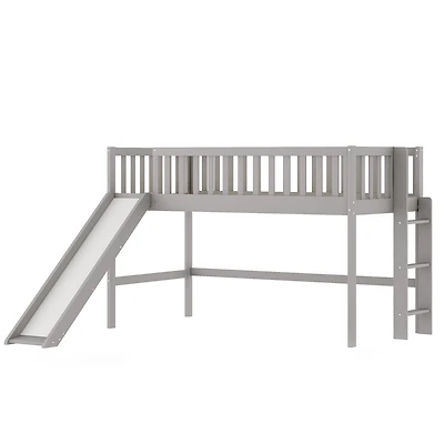 Traditional Loft Bunk Bed – Sturdy Wood Frame for Kids, Teens, or Guest Rooms