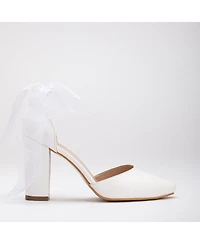 Gisele High Block Heels with Ribbon