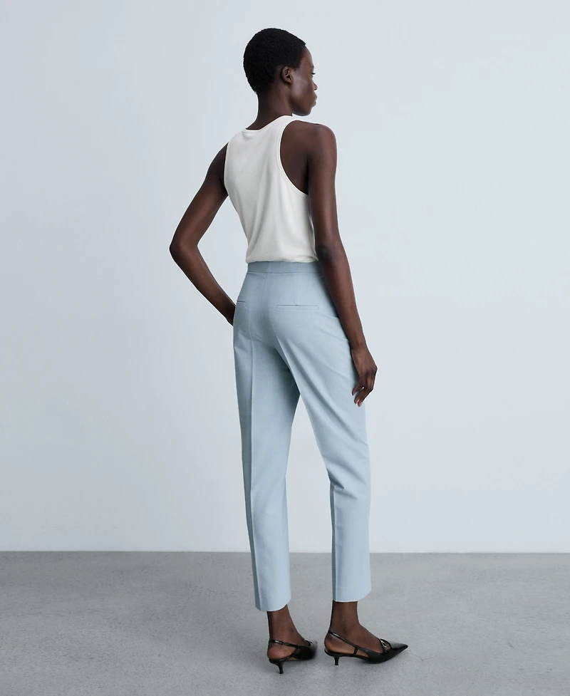 Mango Women's Straight Suit Trouser Pants