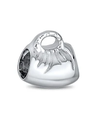 Bling Jewelry Fashion Clutch Purse Pocketbook Hand Bag Charm Bead Oxidized .925 Sterling Silver