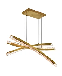 Cwi Lighting 21" Metal Saber Integrated Led Chandelier