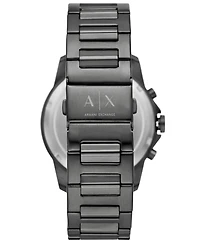 A|X Armani Exchange Men's Quartz Chronograph Gunmetal Stainless-Steel Watch, 44mm